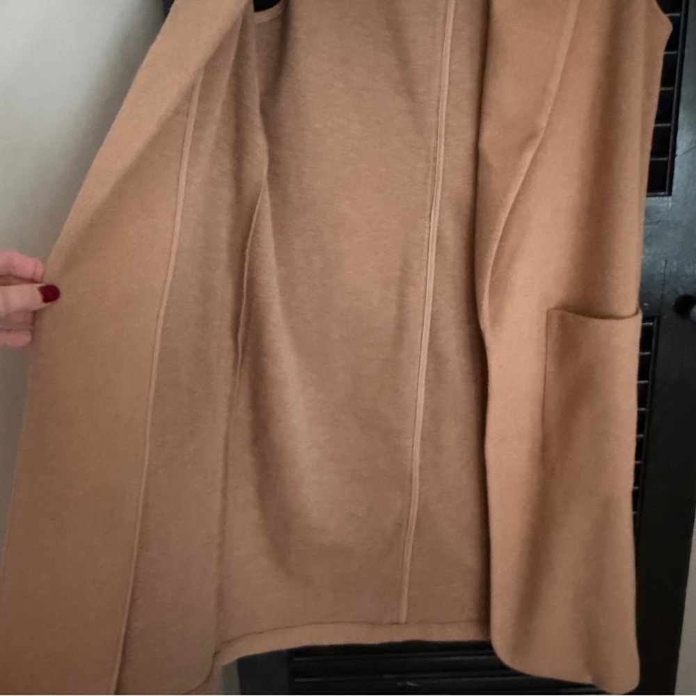 Joie Tan Josie Long Vest Sleeveless Duster Cardigan Jacket Size Small - Picture 7 of 7